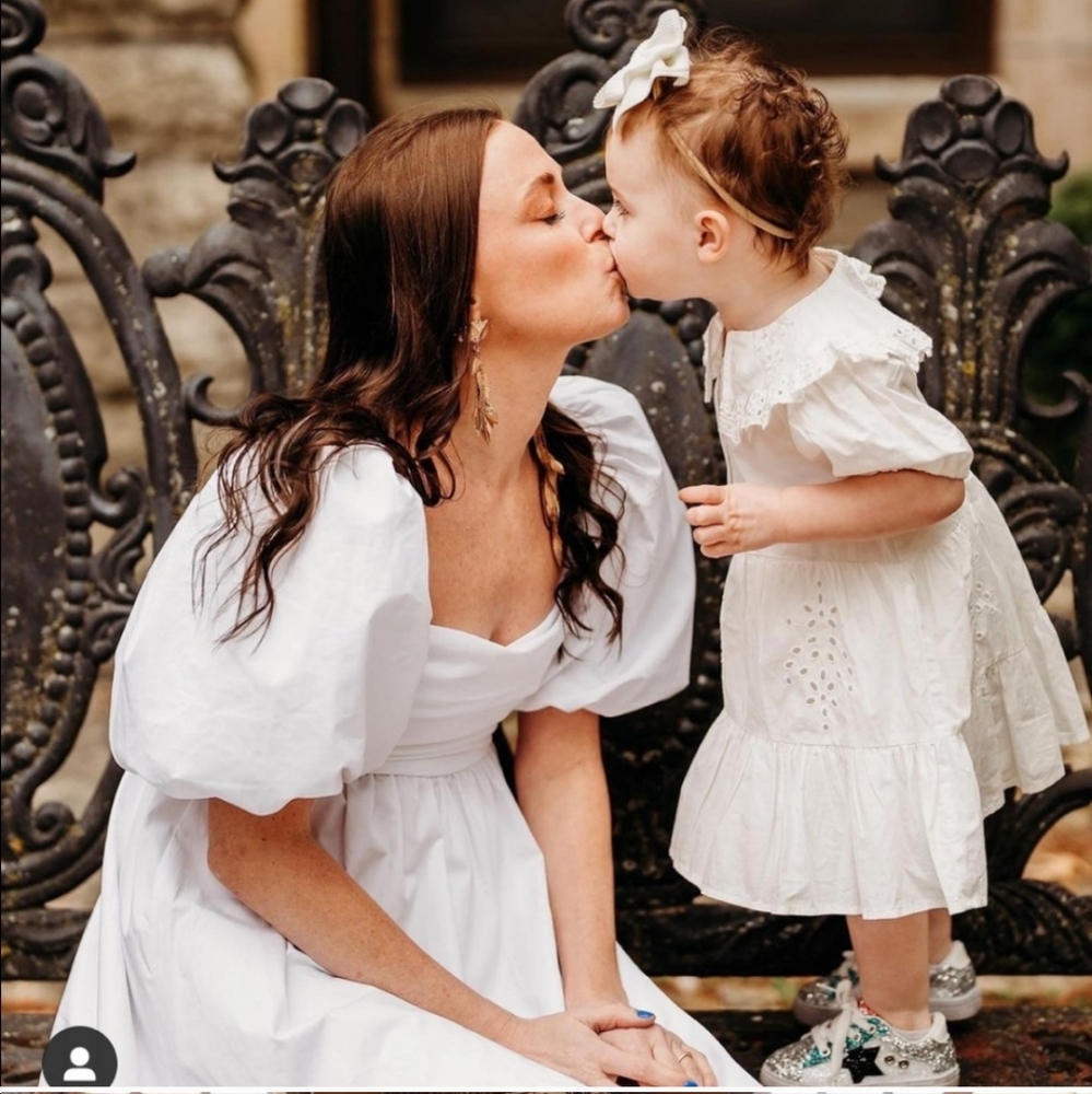 Zara White Puff-Sleeve Midi Dress - Picture 9 of 16